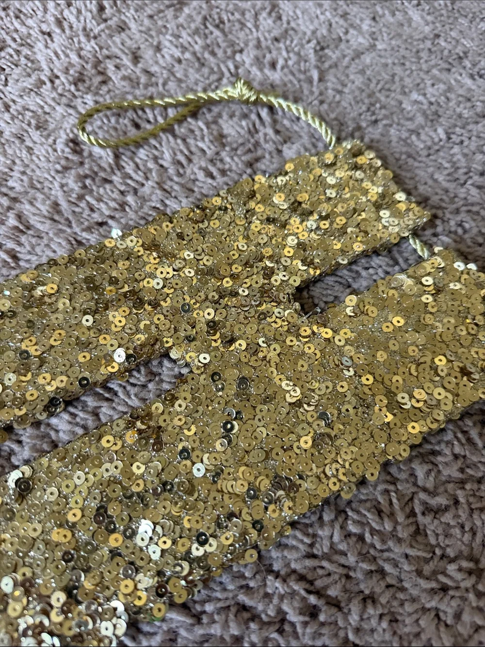 Pottery Barn Kids gold glitter
